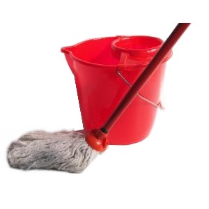 Vedro so žmýkacou 12 I súpravou so šnúrovým mopom