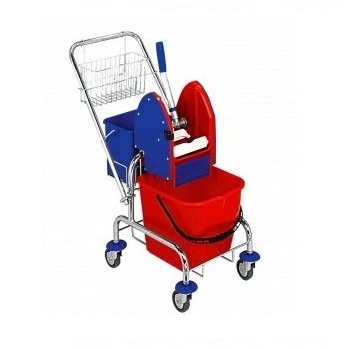 Upratovací vozík s jedným vedrom STANDARD KOMPLET 1x17l