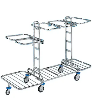 Upratovací vozík KOMBI 25 - 3x120 l, 2x70 l